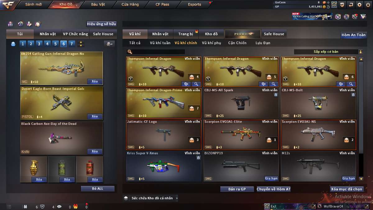 shop acc cf uy tin gia re